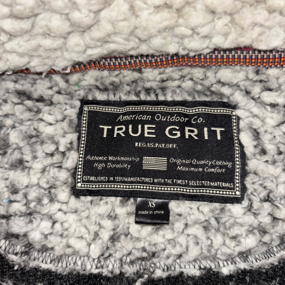 True Grit Textured Fleece in Black and White